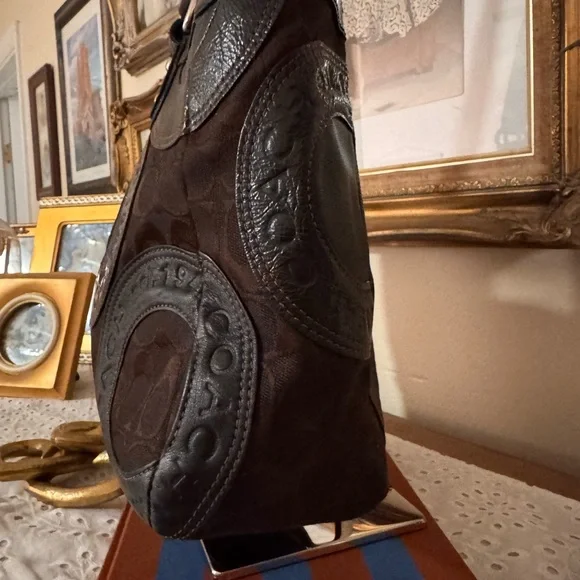 Coach Circle Patchwork East West Tote, - Picture 4 of 14